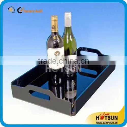Acrylic colorful high quality breakfast serving tray