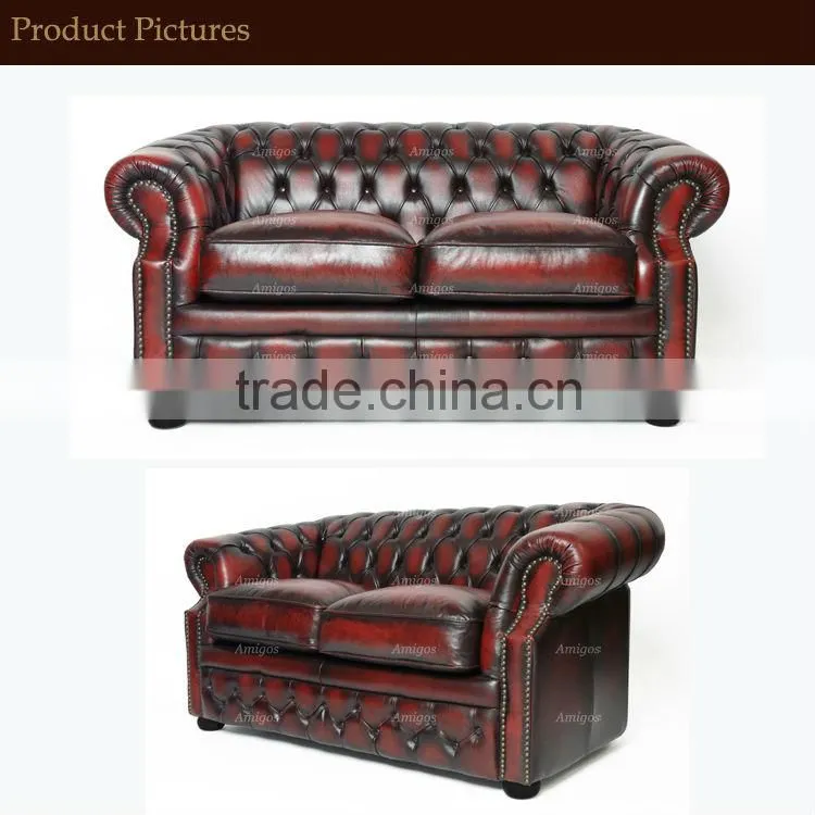 Excellent Leather 3+1 Seaters Chesterfield Sofas