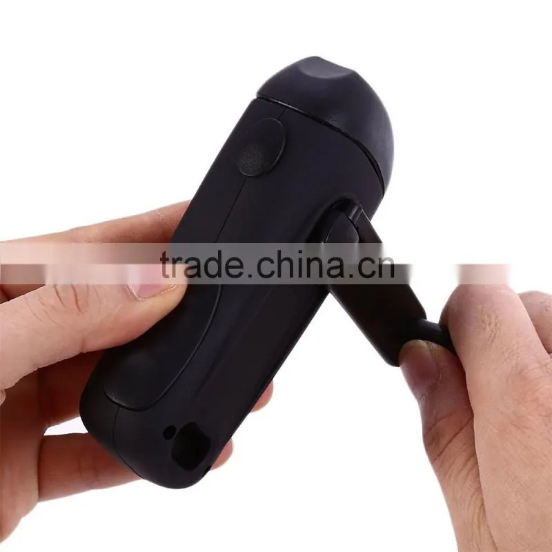Rechargeable Solar & Hand Crank Power USB Power Flashlight Torch