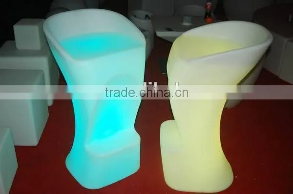 Bar chair wedding activities be riotous with colour Outdoor Plastic Led Stools/Led Furniture Fashion Bar Stool Led Bar Stool