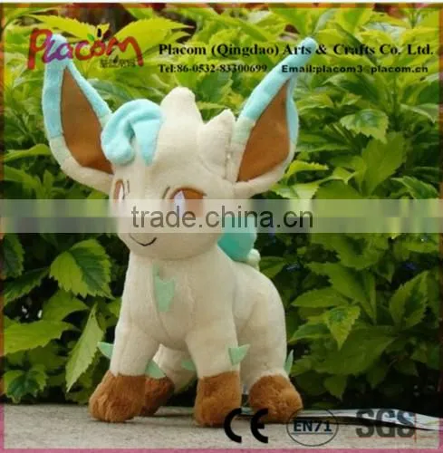 High-quality Official Cheap Cute 2 Pcs Rare Leafeon & Glaceon Pokemon Plush Toy Cuddly Stuffed Animal Doll for Wholesale