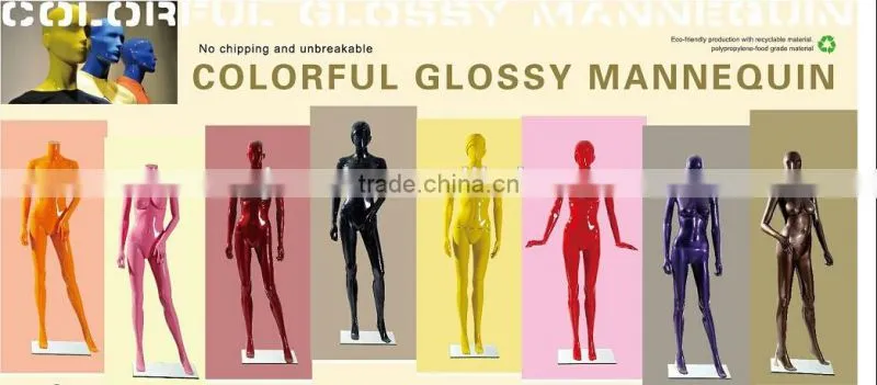 Plastic Colorful Glossy Mannequin