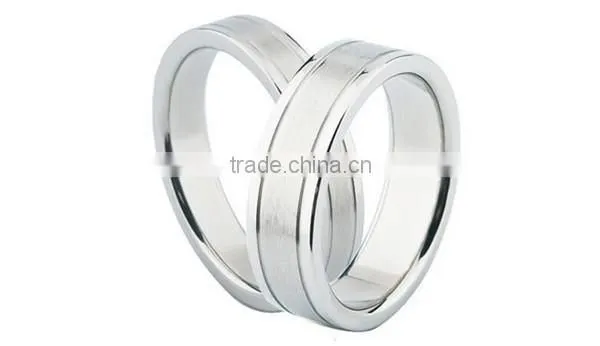 2016 high polished classic plain 316L Stainless Steel Ring for lover