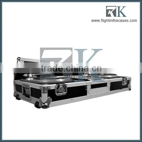 Alum customize turntable case/turntable coffin dj flight cases/turntable flight cases