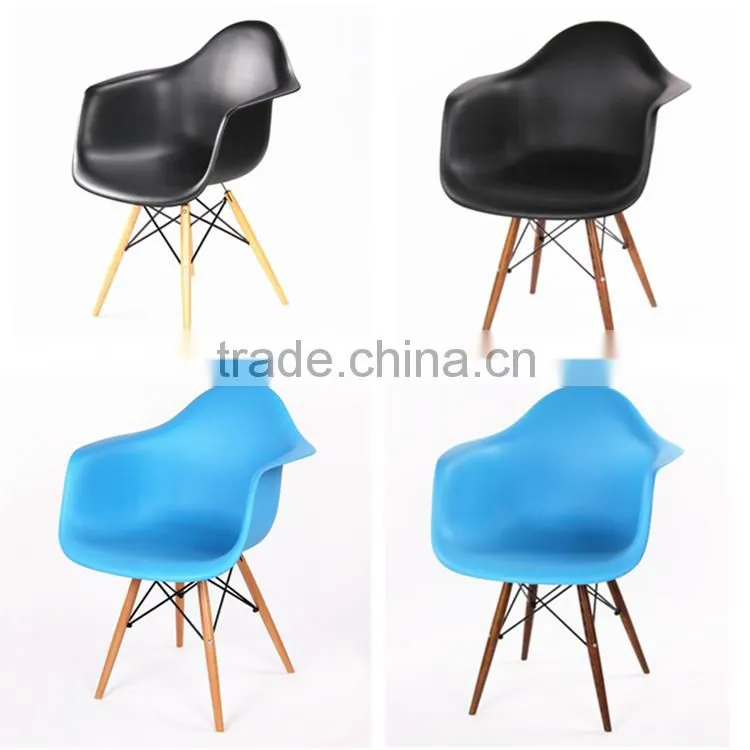 Woodlegs Plastic Dining Arm Chair