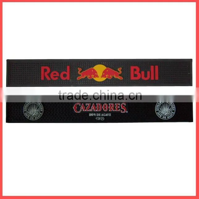 Eco-friendly Soft Silicone Pvc Logo Bar Rail Mats
