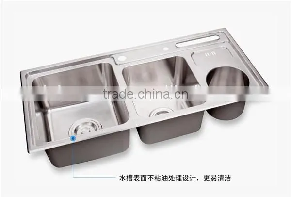304 stainless steel kitchen sink_Big Size Family Luxury Multifunctional Kitchen Sink