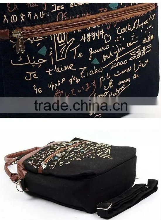 zhejiang bags factory canvas shoulder bag lady handbags