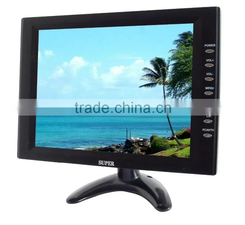 Factory direct small size 10" flat screen/10 inch lcd tv monitor