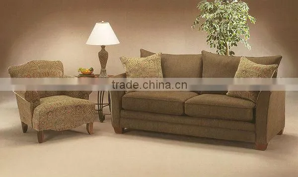 living room wooden cushion upholstery fabric sofa set