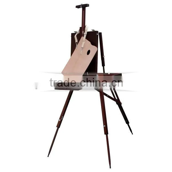 in stock portable three-legged wooden sketch box easel French easel box