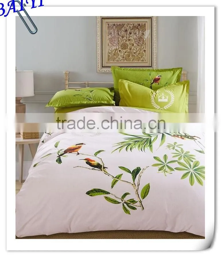 3D reactive printed 100% Cotton quilt cover sets from China manufacturer