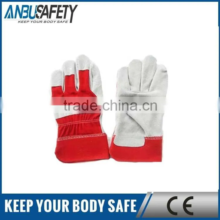 AB/ BC grade full palm industrial leather hand gloves