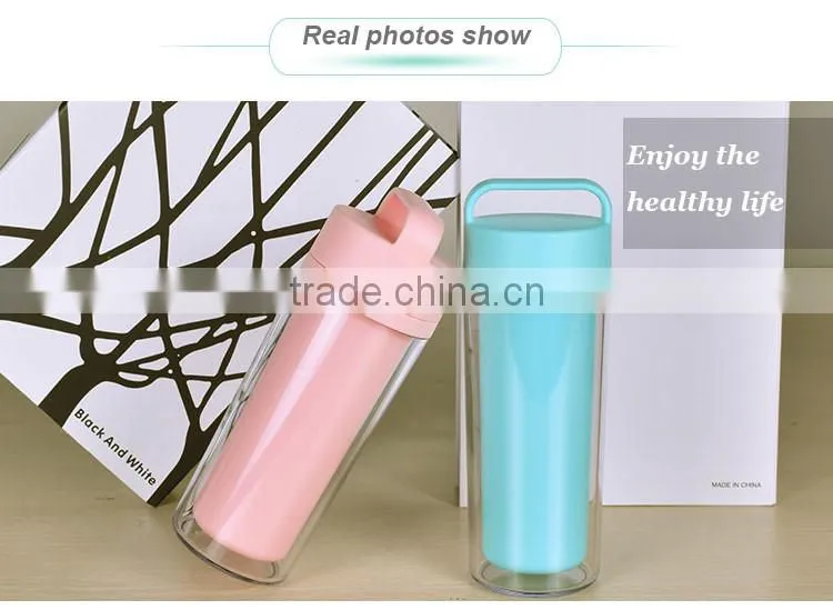 bar shot refillable water bottles custom water jugs coffee cup plastic