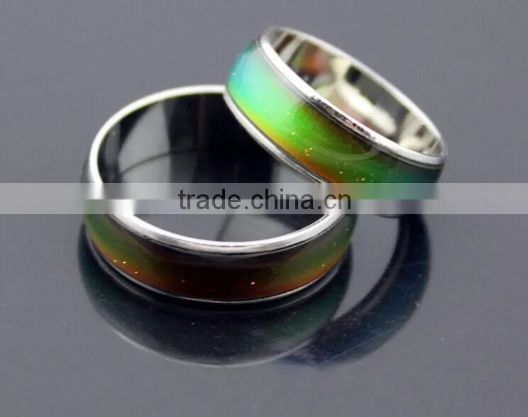 Hot alloy smooth changeable colour magic rings