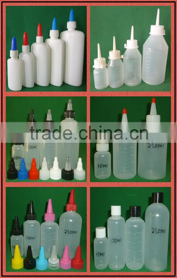 wholesale cheap white&wood adhensive glue bottle