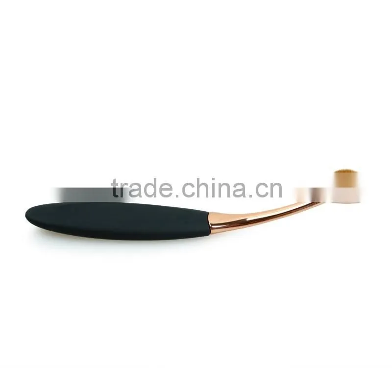 2016 Best selling products 10pcs makeup brushes set rose gold oval makeup brush