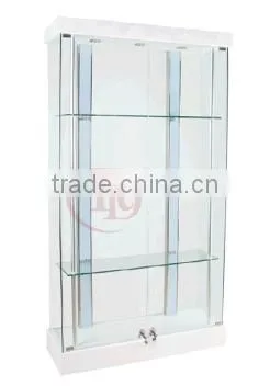 AD-10 wooden shoe cabinet glass shoe rack display