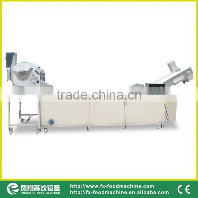 High Efficiency Potato Carrot Dicing and Washing Processing Line