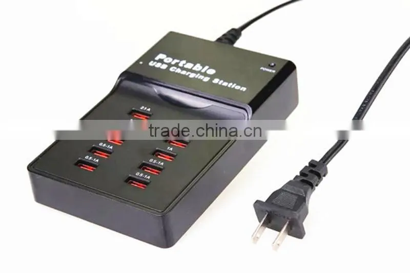 10 ports smart USB plug power charging socket