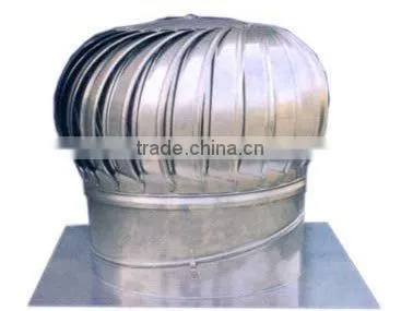 wind-driven self running automatic turbine roof fan