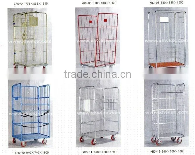 folding and nesting roll pallet/trolley