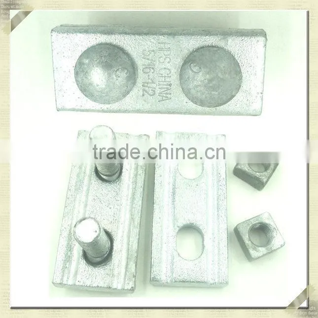 Overhead line Straight 6462 5/8 carriage clamping bolted guy clamp