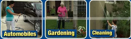 Expandable hose in garden