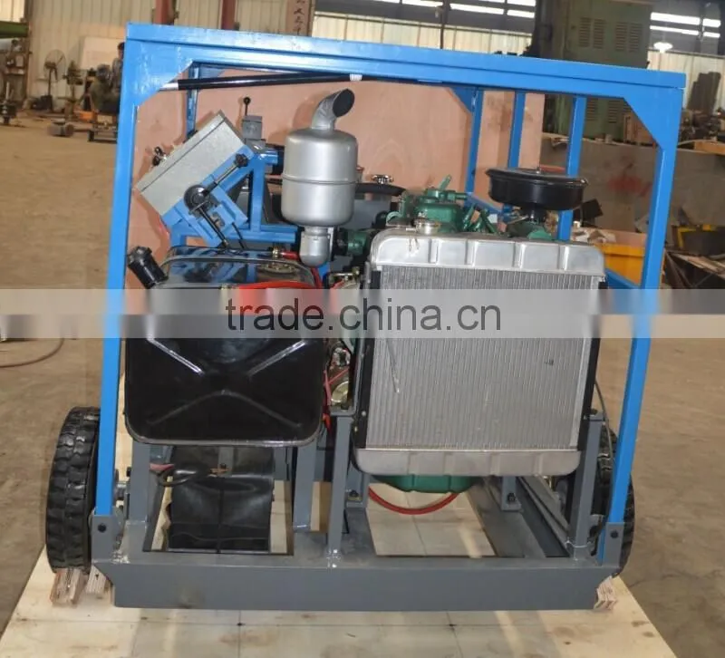 Compact structure diesel hydraulic power pack pump for hydraulic cylinders