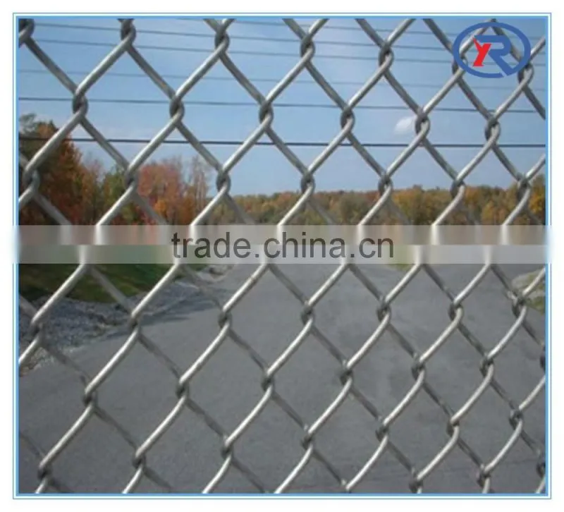 Chain link fence panels for swimming pool sports field
