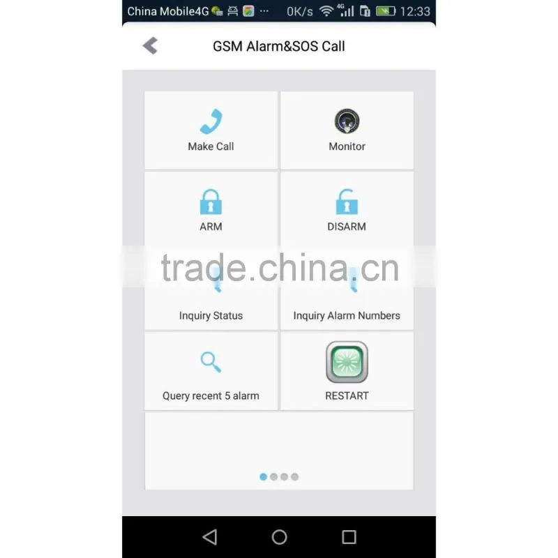 Fire/gsm alarm system usage for home, building, factory K8