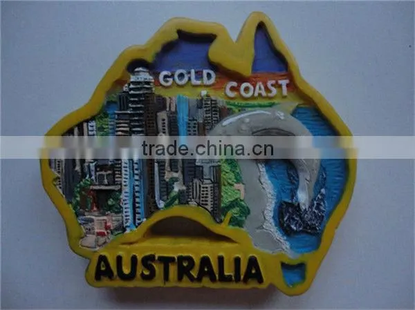 Travel souvenir fridge magnet