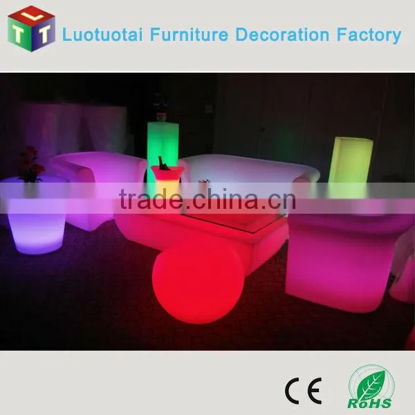 Home/hotel/party/event multicolor change illuminated led sofa