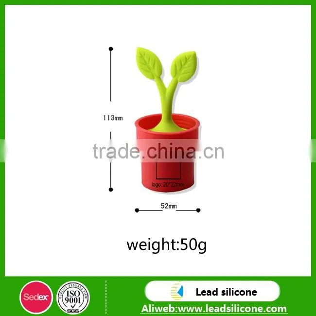 New Design Bonsai Shape Silicone Tea Infuser, Funny Silicone Tea Strainer/Infuser