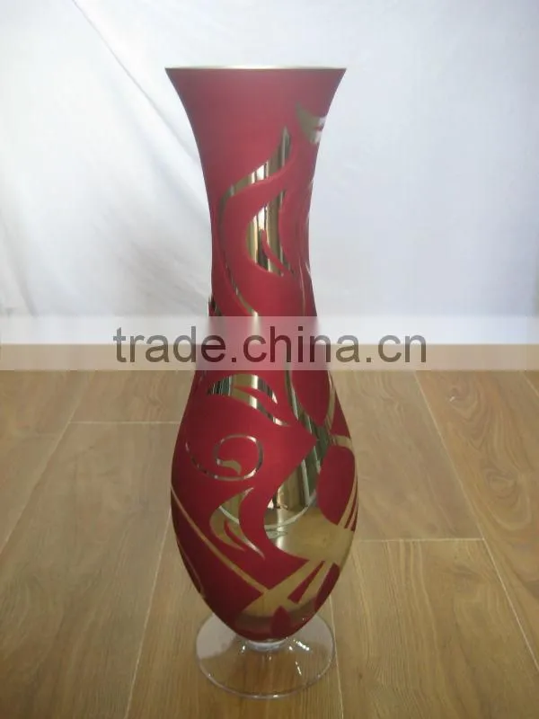 cheap handmade hyacinth glass vase flower pot