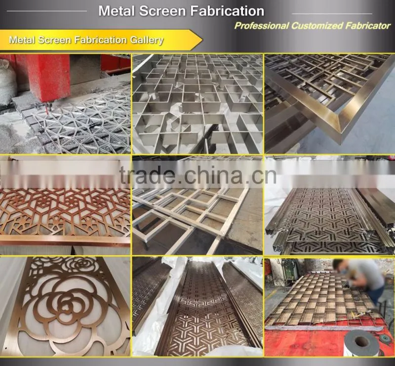 Interior Decor Laser Cut Metal Screen Home Room Partition Panels