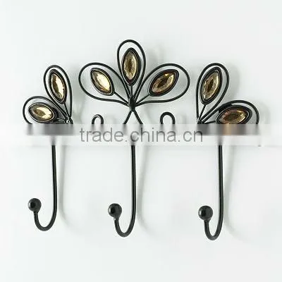 Hot Sell Scroll design iron wire metal hook