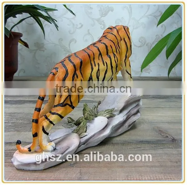 Customized garden decoration life like wild animal tiger sculpture