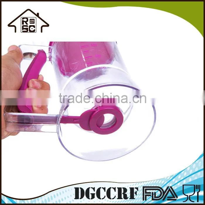 NBRSC Promotion Product Chicago Plastic Metallic Cupcake Batter Dispenser with Measuring Label