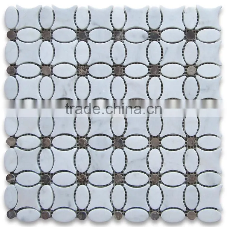MM-CV295 Premium wall natural stone marble flower patterns mosaics