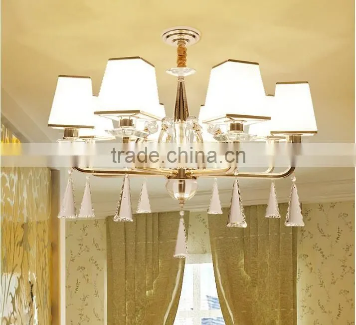 M960 Momoda decorations luxury simple Crystal living room bedroom golden home lighting chandelier pendant lamp