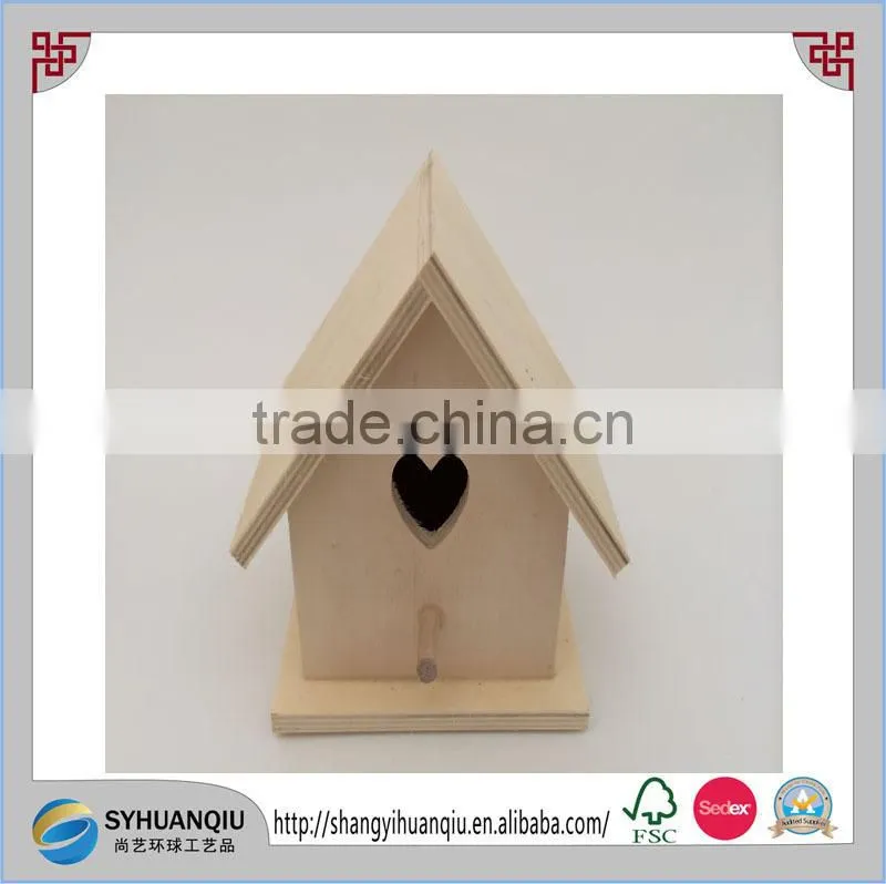 house type handmade and solid wood material wooden money box