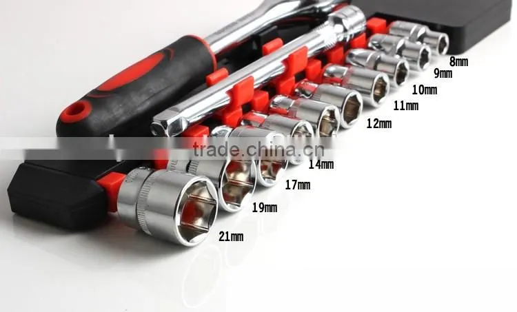 12pcs/set New As seen on tv multi-function HAND TOOL Universal Socket Wrench Power Drill Adapter gator grip socket set