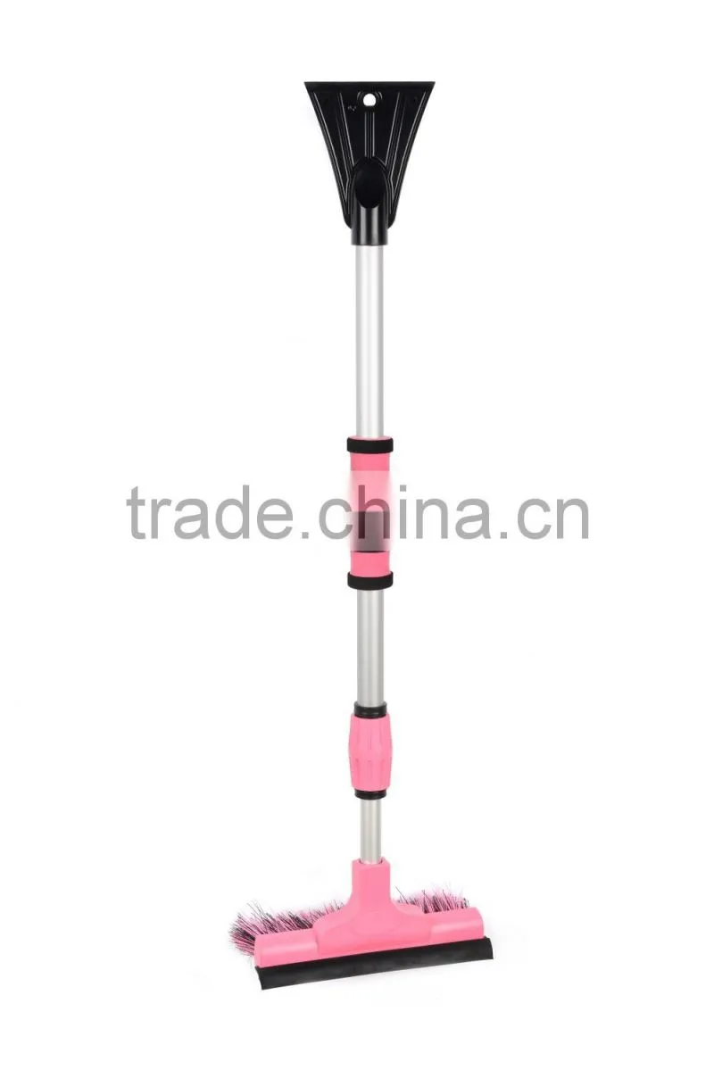 snow brush with ice scraper PET tough bristle TPR water blade