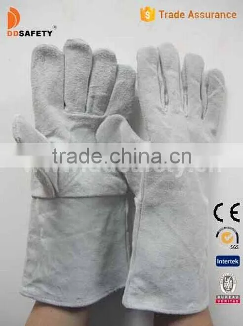 Grey Cow Split Welding Gloves