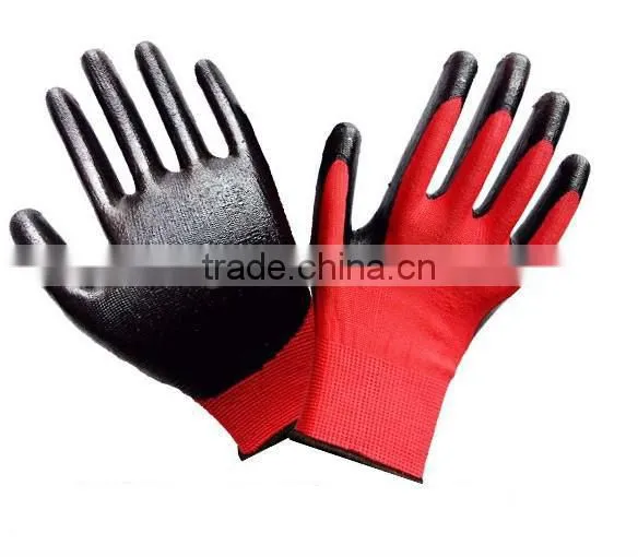 Nitrile rubber gloves