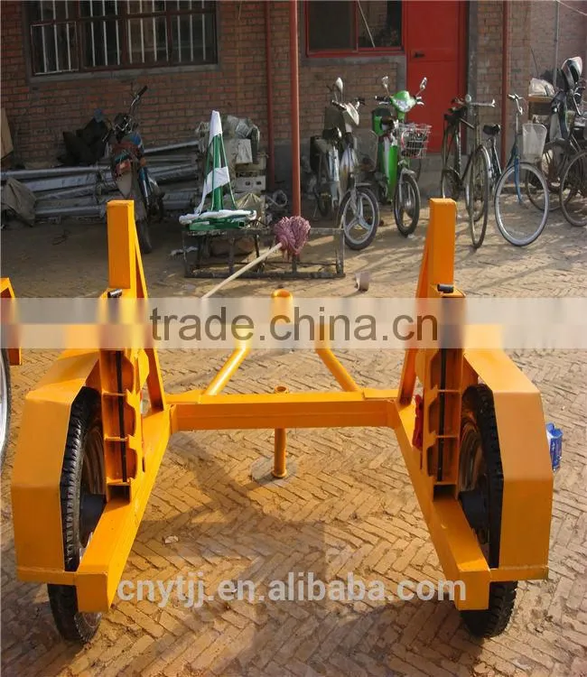 cable drum trailer,Mechanical hand operated loading winch
