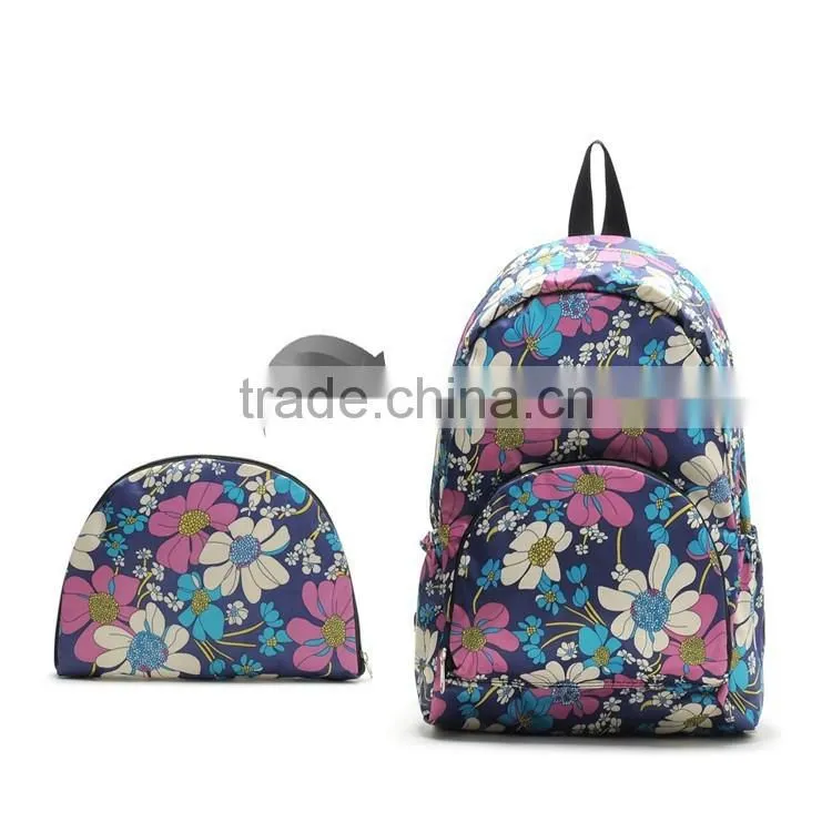 Factory OEM Portable Large Capacity Polyester Foldable Travel Duffel Bag