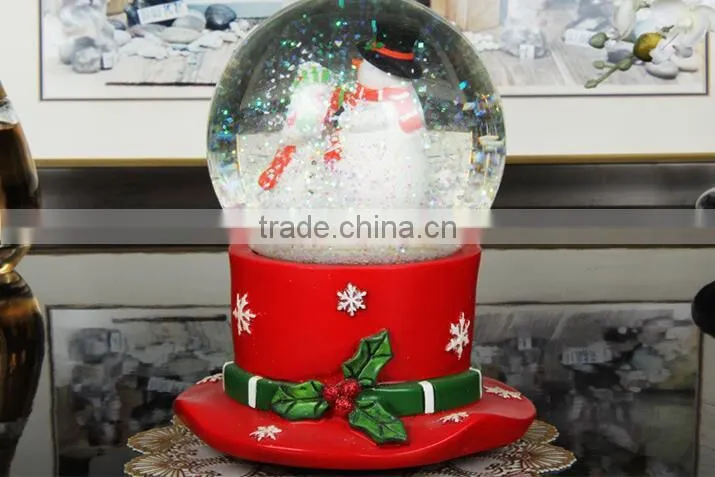 Hot selling Creative Gifts snow globe Christmas Musical snow globe