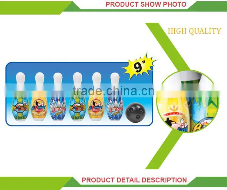 Hot sale kids indoor play set 9 inch plastic bowling toy